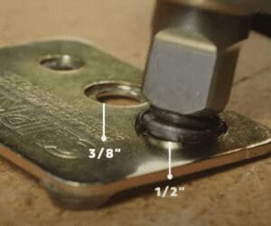 A metal plate