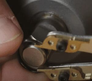 A pair of metal pliers