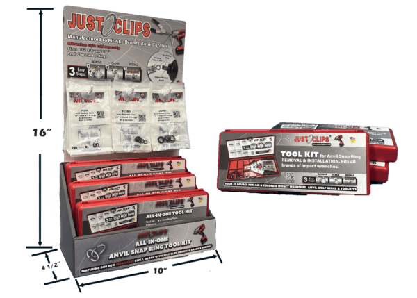 ALL-IN-ONE TOOL KIT (6 PACK) DISPLAY WITH CLIPS