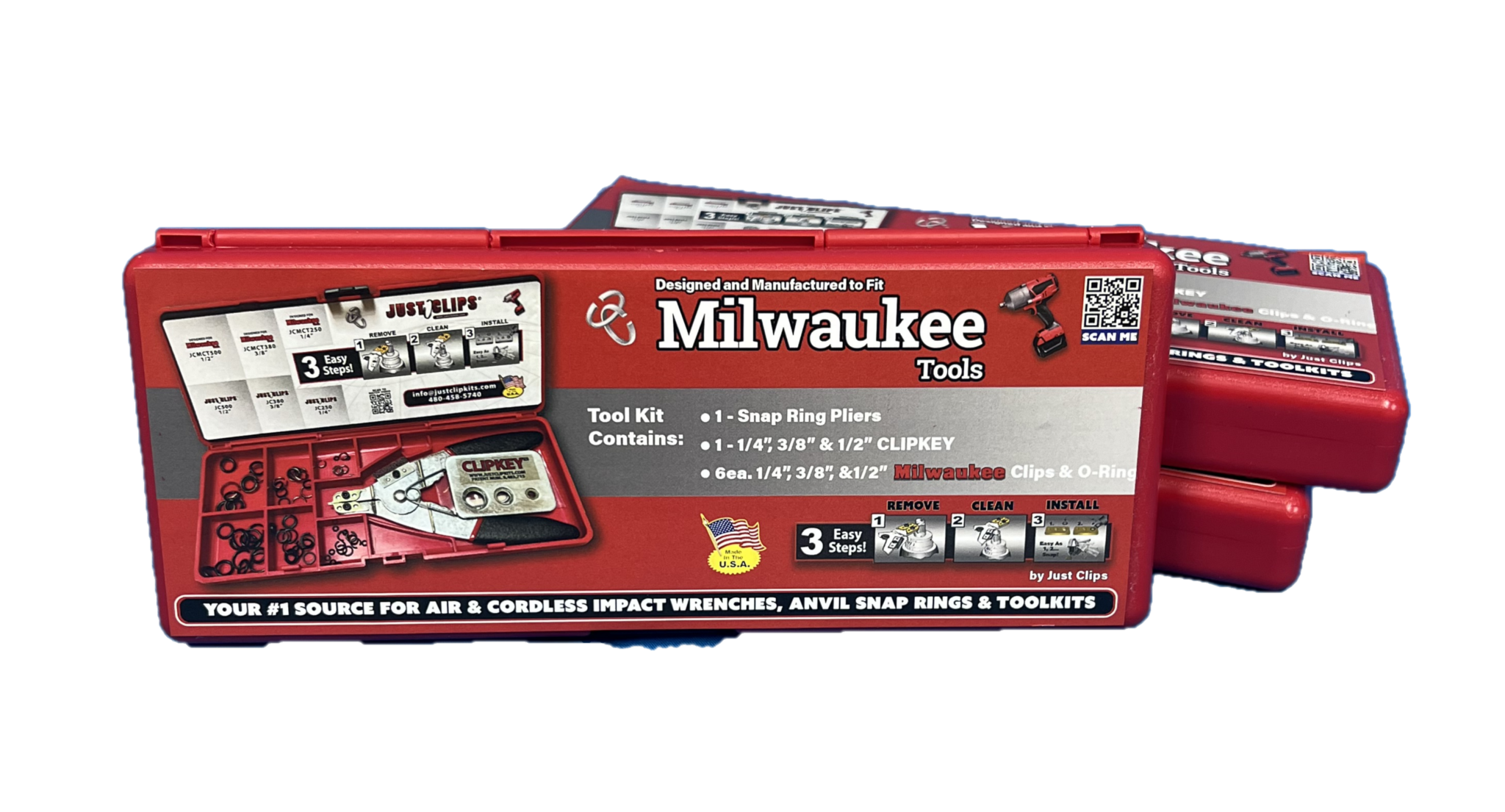Milwaukee tool kit 6 pack display just clips 